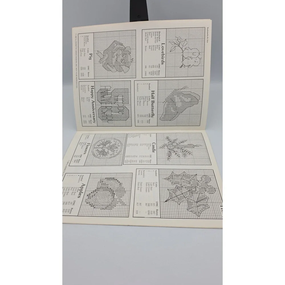 Bookmarks & Jars, Book #21, 1982, Cross Stitch Pattern Booklet‎